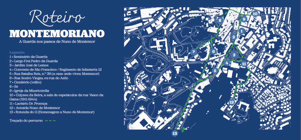 roteiro literário montemoriano | mapa